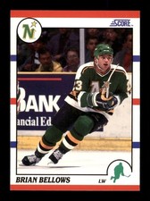  1990 Brian Bellows  North Stars 7 Score Hockey Sports Trading Card TC