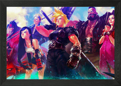 Final Fantasy Gerahmtes Wandbild Poster Leinwanddruck Bild