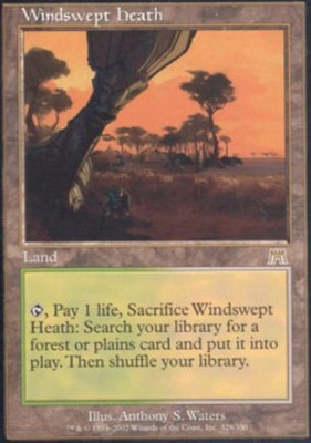 MTG English Windswept Heath Light Play Foil Onslaught