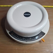 Vintage Krups Type 844 White Round Kitchen Food Scale Made In Ireland