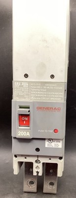 Generac GBU 202a 200 Amp 240V   2 Pole   Generator Circuit Breaker   Used