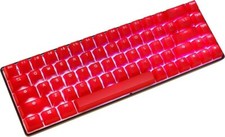 KKV 68 Keys RGB Mechanical Gaming Keyboard RED Compact PBT PC/MAC USB Lights Up