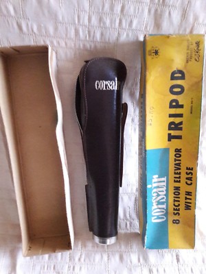 Trépied Photo Vintage Corsair – 8 Sections, Modèle HS-1, état Fonctionnel