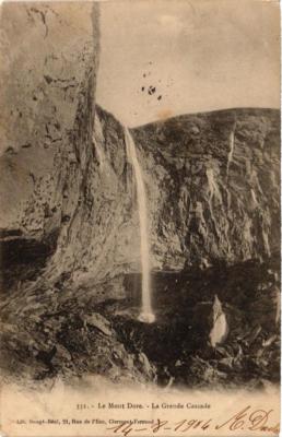 Old postcard Le MONT-DORE La Grande Cascade (721396)