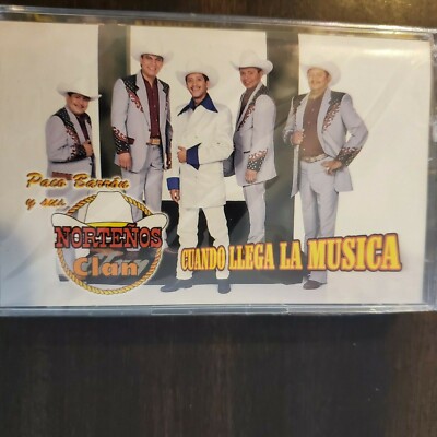 Paco Barron y Sus Nortenos Clan Cuando Llega La Musica Cassette Htf