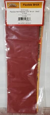 Chooch 8661 Flexible Small Herringbone Dark Red Brick Sheet HO & N Scale Scenery