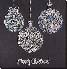 Abris Art Mid-sized bead embroidery kit - Lace balls AMB-077