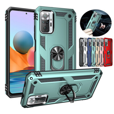 For Xiaomi Redmi Note 10 10S Note 10 Pro Magnetic Ring Holder Stand Case Cover