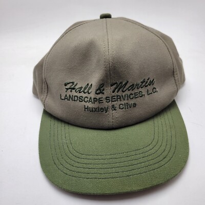 Hall & Martin Landscape Services Huxley Clive Hat Cap Beige Strapback Usa Bg15D