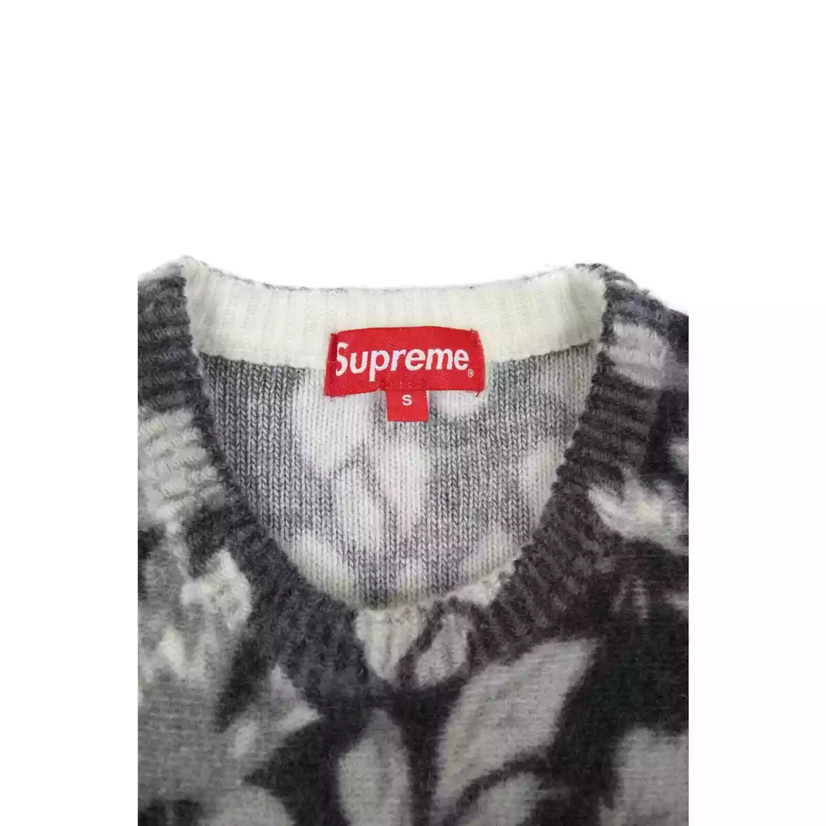 Supreme Printed Floral Angora Sweater Black | eBay