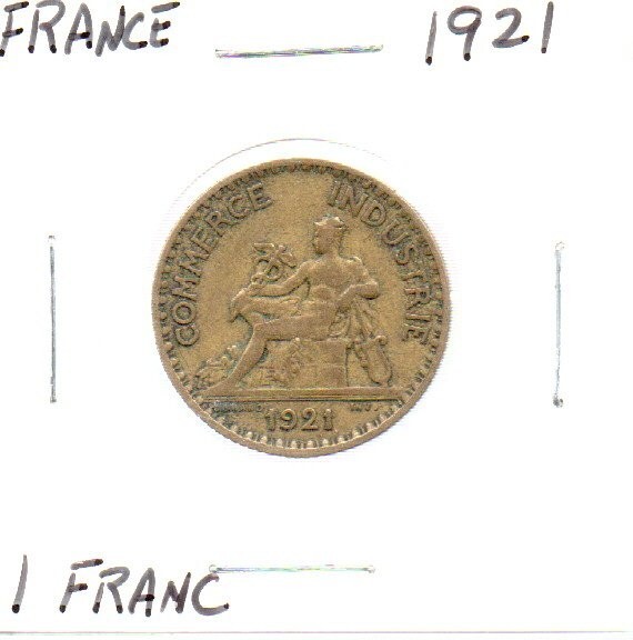 1921 France 1 Franc Coin Excellent Condition High Value | eBay