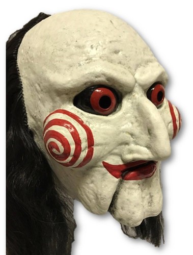 studios saw billy puppet mask licensed horror latex adult & hair