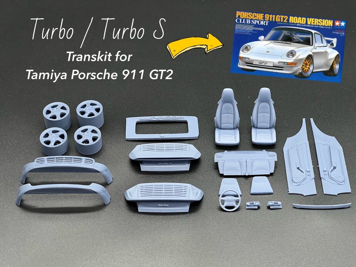 1:24 993 Turbo & Turbo S Conversion Transkit for Tamiya Porsche