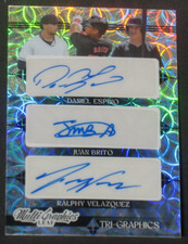 Juan Brito Daniel Espino Ralphy Velazquez 2023 Leaf Multi Autograph Rookie (2/5)