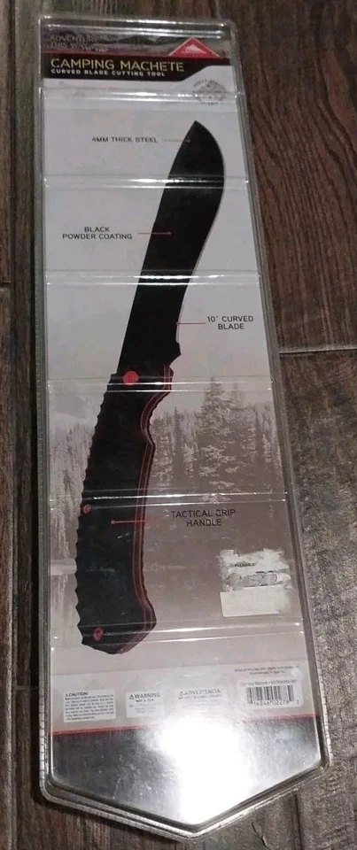 Cuchillo de camping hecho a mano Blacksmith Machete High Sierra hoja curva herramienta y cubierta Foto 4 de 4