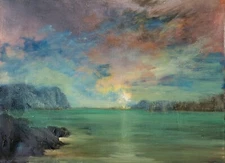 "Crimean Dreams" Impressionism Oil on canvas By Ivan Trifonoff Listed Artist 