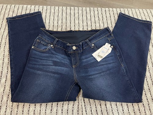 Maternity Tome & Tru Jeans MEDIUM (8-10) Straight Legs Dark Wash NEW MSRP $24.99