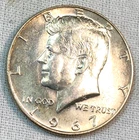1967 Silver Kennedy Half Dollar Nice White Very Choice BU CHRC