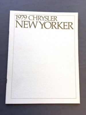 1979 Chrysler New Yorker and Fifth Avenue 16-page Car Sales Brochure Catalog