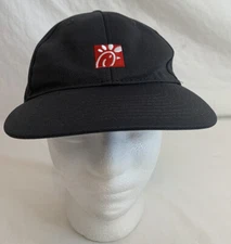 Chick-Fil-A Adjustable Team Style Work Hat Strapback Grey Logo Front Embroidered