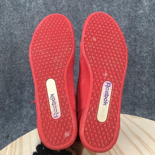 Scarpe Reebok donna 5,5 freestyle sneakers alte stringate comode pelle rossa - Foto 10 di 16