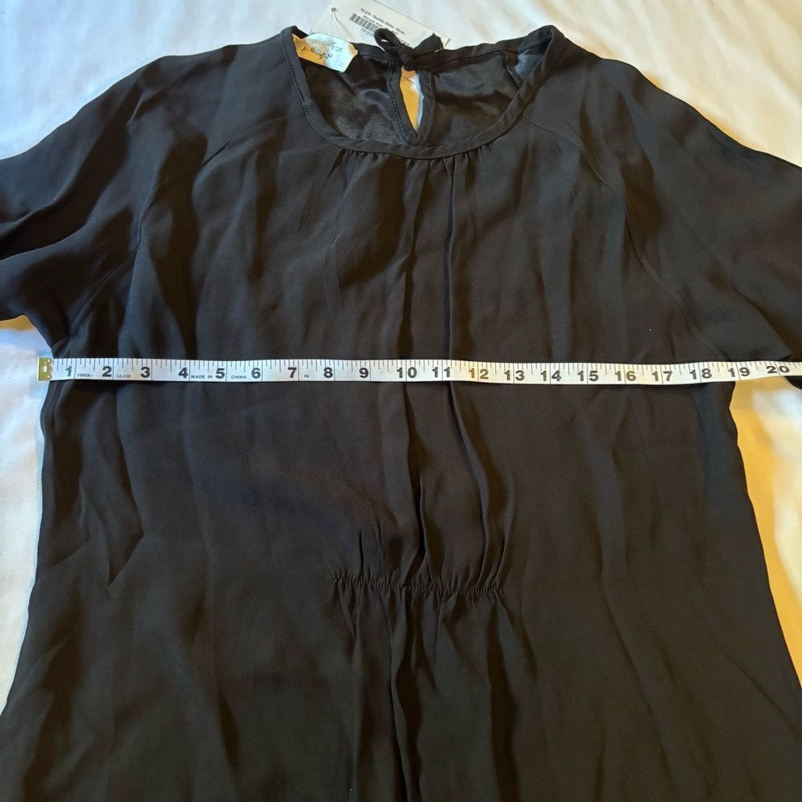 Meryem Acar NWT women's tunic modest black maxi dress Size 40 (M)