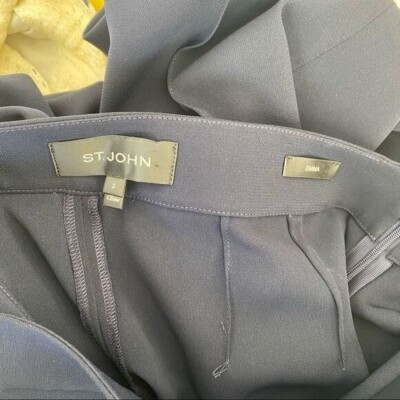 ST. John EMMA black straight leg Tailored trousers 30 | eBay display picture 1