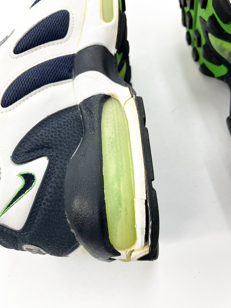 1996 Vintage Nike Air Max White Obsidian Scream Green Sz 1996 Vintage Nike Air Max White Obsidian Scream Green Sz