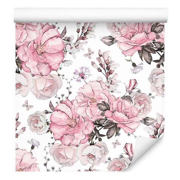 10M Vlies Tapeten Rollen Blumen BläTter Schmetterlinge Xxl 3417-image