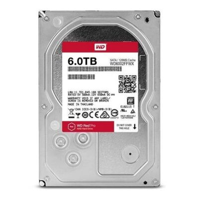 WD Red Pro 6TB 3.5-Inch SATA III 7200rpm 128MB Cache NAS Internal Hard Drive