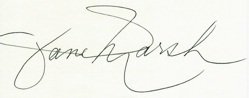 "Opernlegende" Jane Marsh handsignierte 4x6 Karte COA