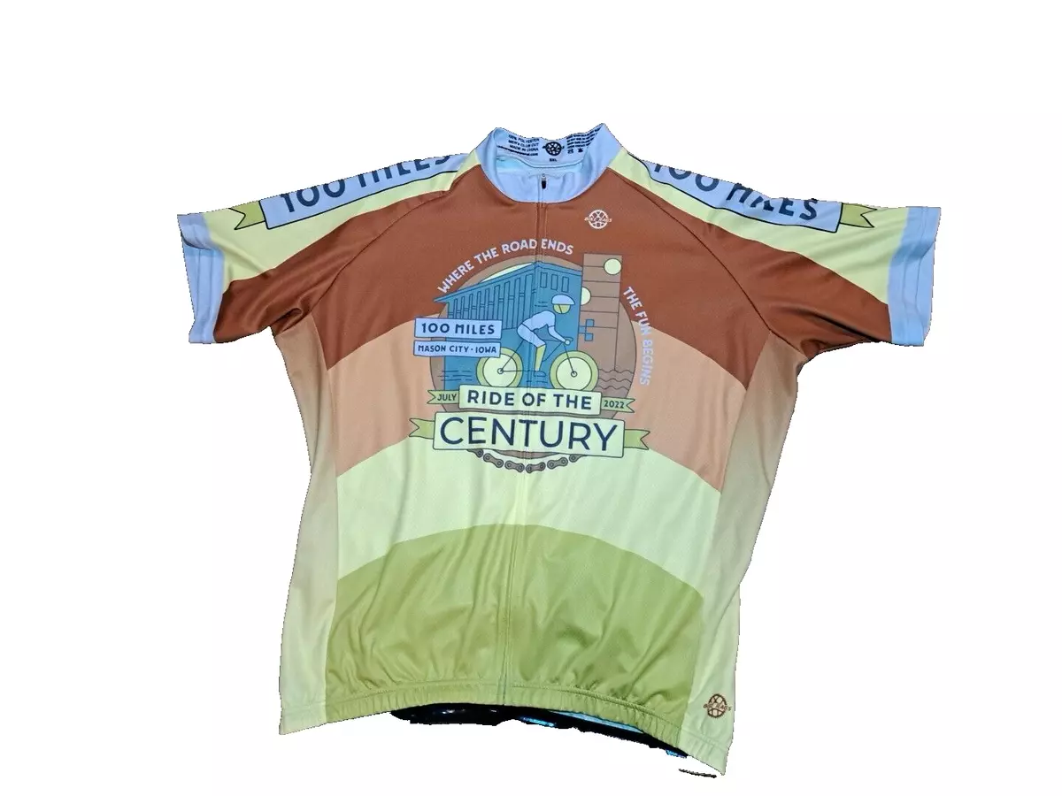 BIKE RAGS 2022 100 Miles Ride of Century 3XL Racing Shirt Jersey