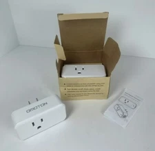 OMOTON Mini WIFI Smart Socket 2 Pack W-US002 Set Of Two White Smart Sockets See
