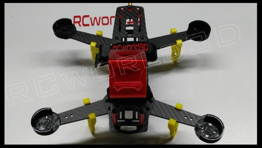 QUADCOPTER BRUSHLESS MOTOR MOUNT/BASE PROTECTOR 4PCS 3D PRINTED SOLID - PLA - Image 3 of 4