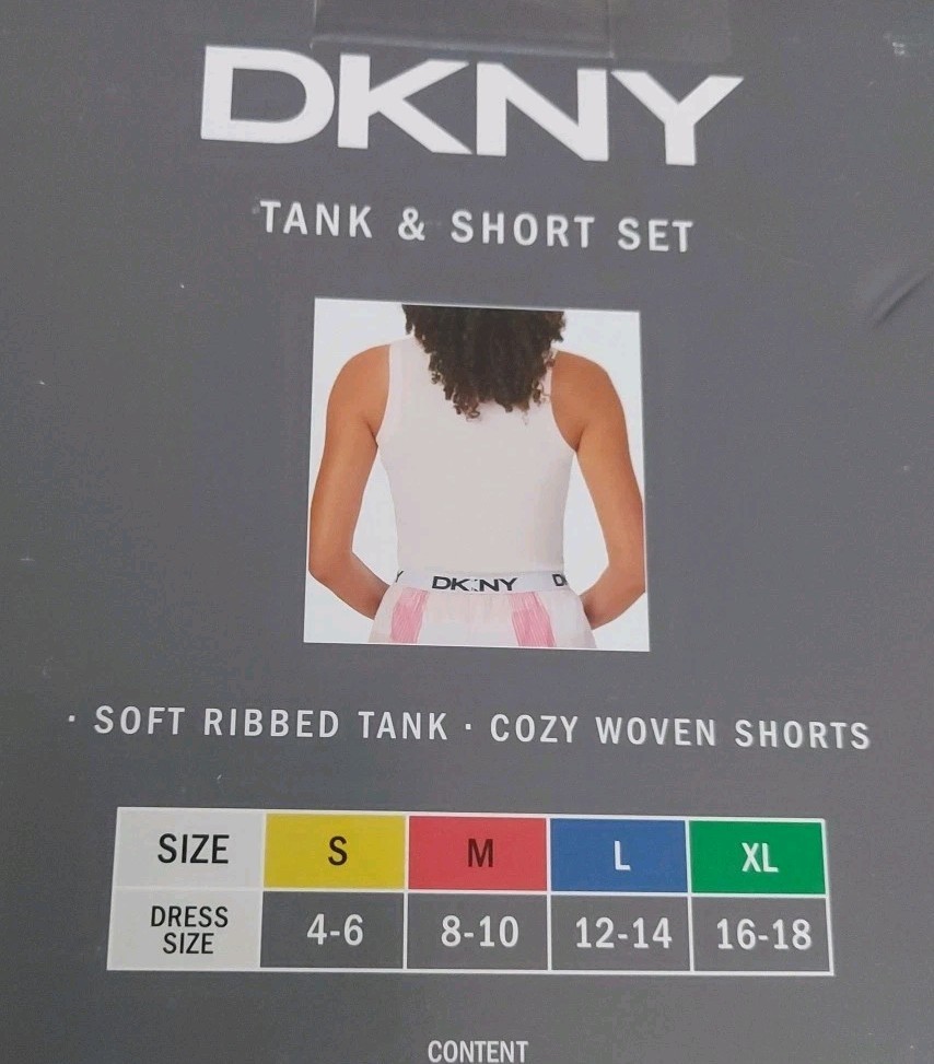 DKNY Women's Tank & Short Set Pajama Nightwear Lounge Matching Set, Soft Cozy image 9