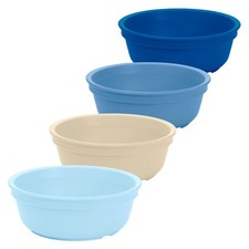 Re-Play 12 oz. Toddler Bowls Set of 4 - Kids Deep-Walled, Durable  Reusable Sna