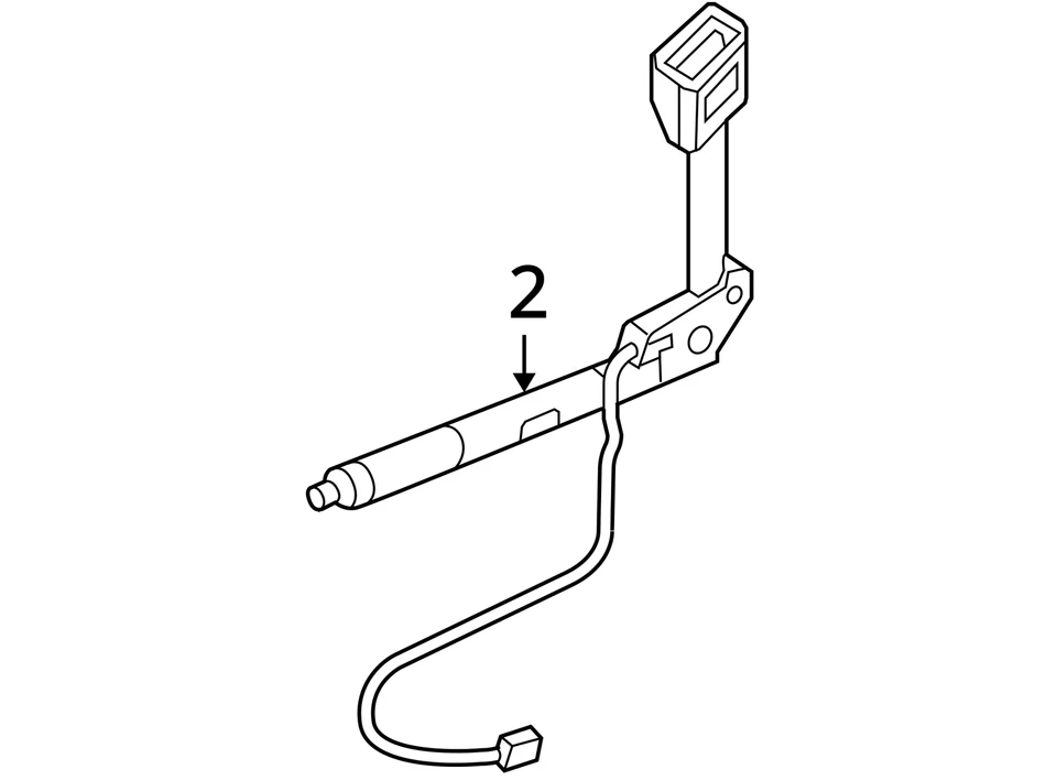 Fivela de cinto de segurança para motorista 2001-2006 BMW 330i VZI6O - Imagem 4 de 4