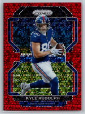 Kyle Rudolph 2021 Panini Prizm No Huddle Red Prizm /50 #230 New York Giants