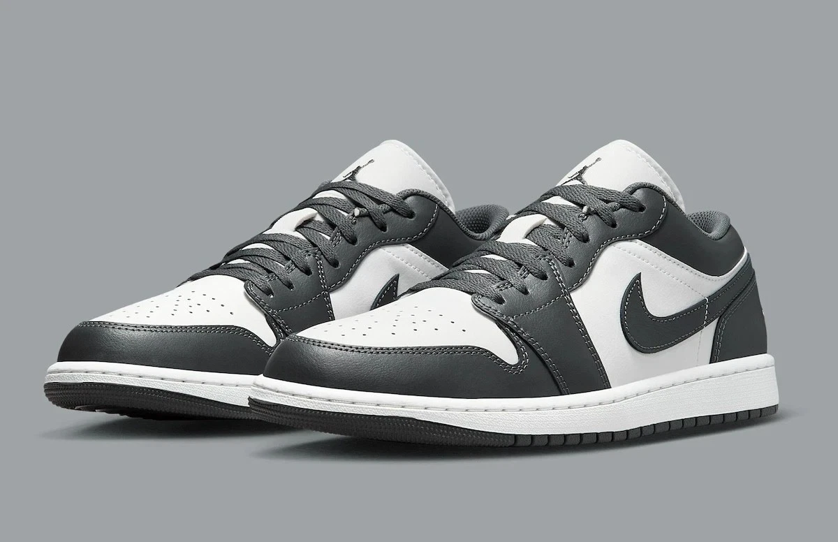 Air Jordan 1 Low Men's Multi Size Iron Grey/Summit White 553558-044 Fast Ship