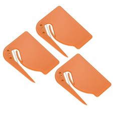 3pcs Letter Opener Hidden Blade Letter Opener Envelope Slitter for Home Orange