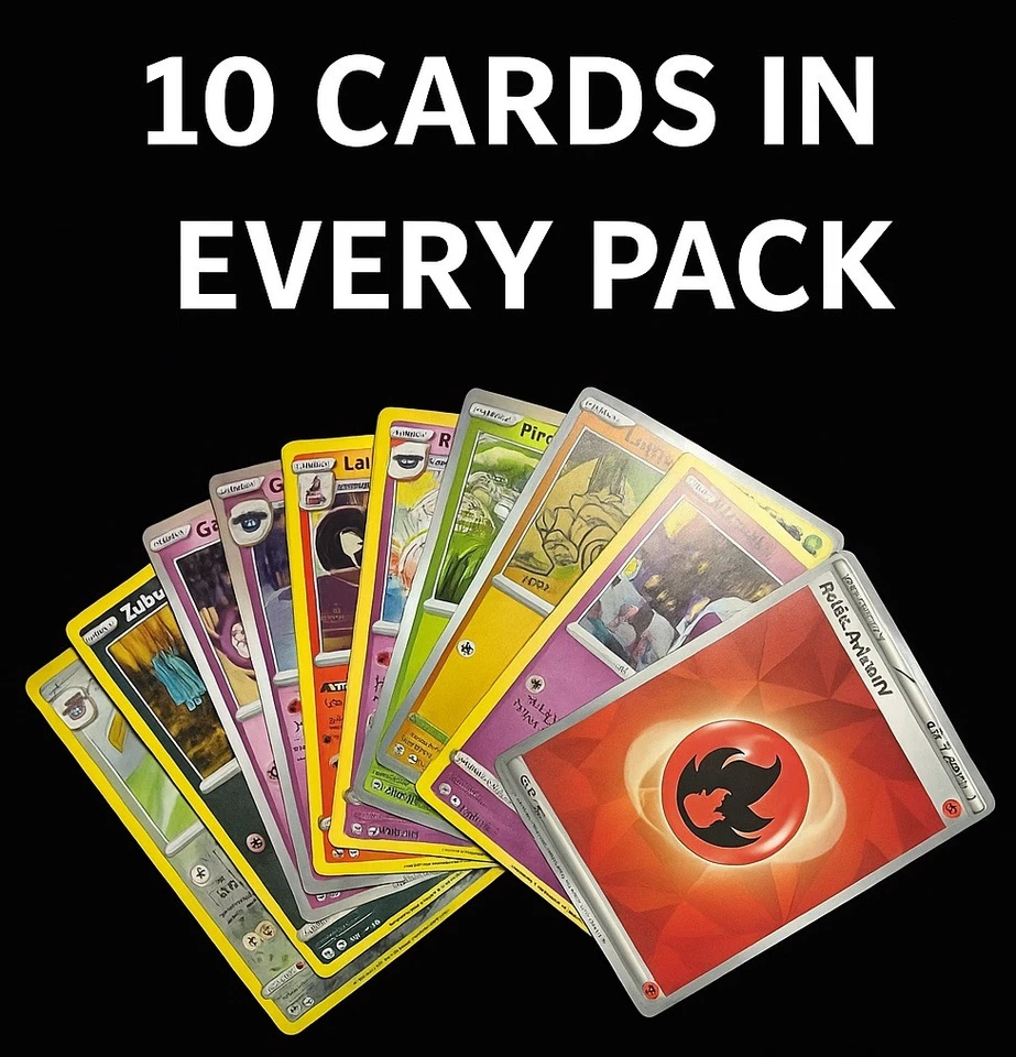 Pokémon Party Favors - [10 pack] - 10 Cards (9 Regular + 1 Holo Card Each) - Image 2 of 2