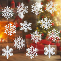 Weihnachtsbaum Deko 20 StüCk WeißE Schneeflocken AnhäNger Christbaumschmuck