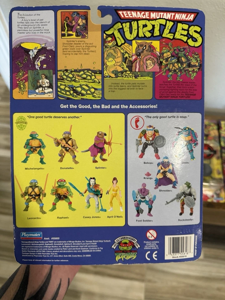 3 TMNT Teenage Mutant Ninja Turtles 25 Aniversario Bebop, Rocksteady, Splinter Foto 3 de 4