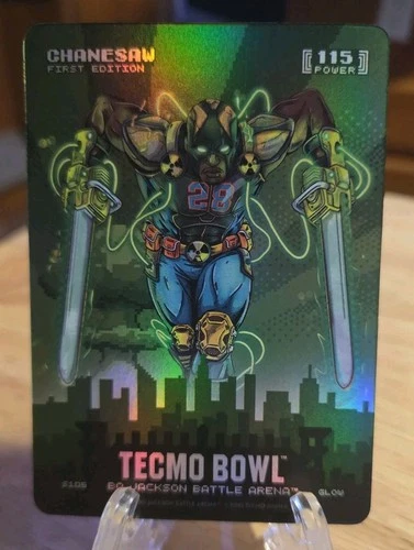 2026 Bo Jackson Battle Arena Tecmo Bowl Glow Skylines Chanesaw #S105
