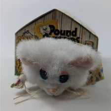 Pound Purrries Puppies 1998 Mary Meyer Mini Kitty Cat Plush 12/12 House Bandana