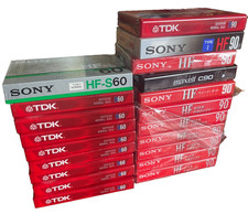 New Blank Cassette Tapes Lot of 20 60 Min / 90 Min TDK Sony Maxell