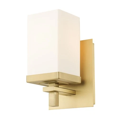 Golden Lighting DDDD-BA1 Maddox 8" Tall Bathroom Sconce - Brushed Champagne - Picture 1 of 11