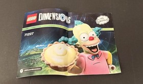 LEGO Dimensions The Simpsons LOT Complete Homer, 71202 Bart, 71211 Krusty 71227