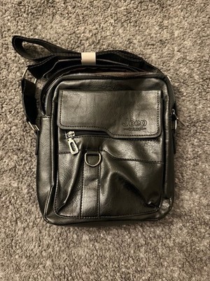 Jeep Buluo Shoulder Messenger Bag Faux Leather Cross Body Adjustable Strap