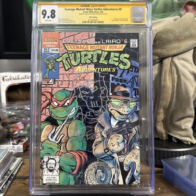 Teenage Mutant Ninja Turtles Adventure 9 Cgc 9.8 5th Print Signed Sketch Eastman